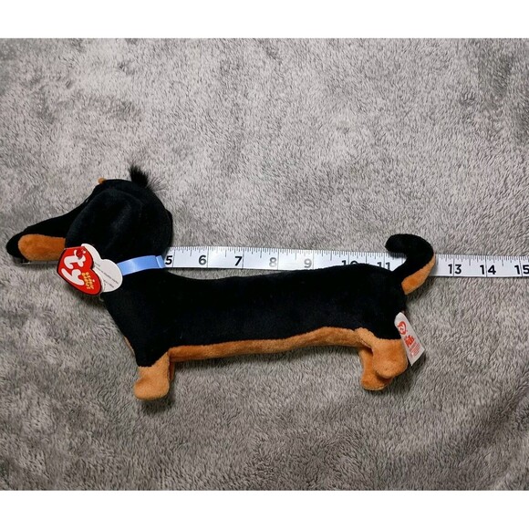 TY Beanie Baby 12” Medium "Buddy" Dachshund Dog Secret Life of Pets Plush NWT - Picture 14 of 16
